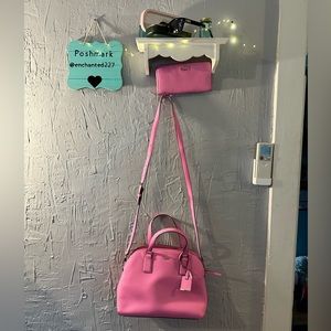 Kate Spade pink bowling bag hand crossbody bag